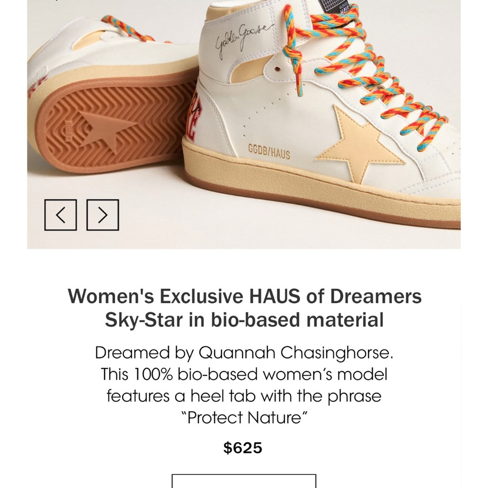 Golden Goose Women's White and Tan Sneakers